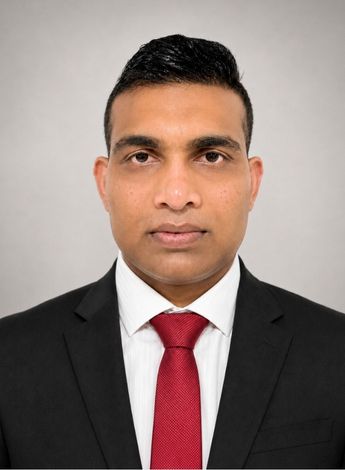 The photo is of physiotherapist Subhash Narangoda